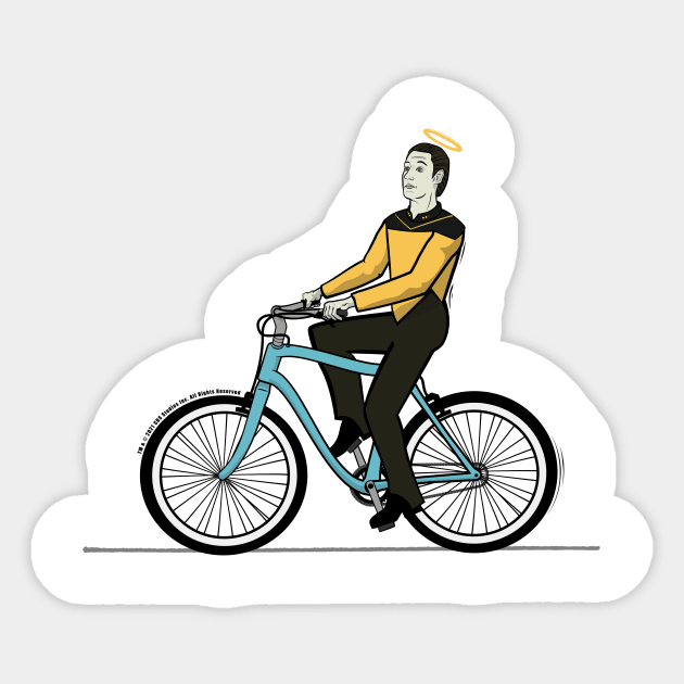 A Virtuous Data Cycle Sticker by jacisjake